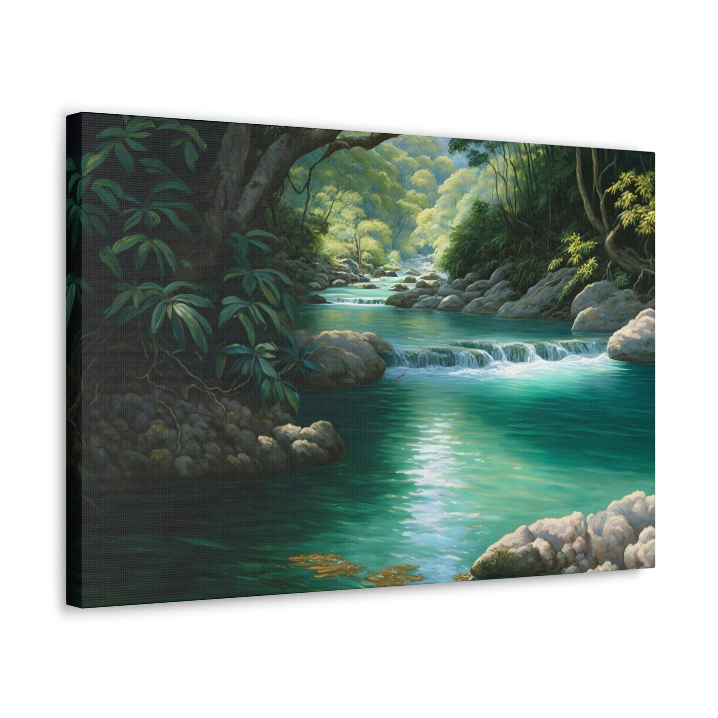 Laughing Waters, Jamaica Canvas Ready to Hang