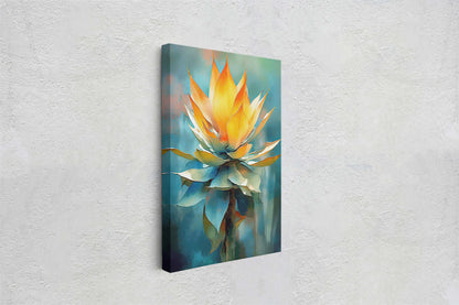 Agave Art, Succulent Canvas, Cactus Painting, Botanical Painting, Large Print, Ready to Hang, Nature Painting, Flower Decor, Gift For Home