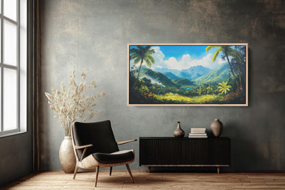 Blue Mountains Jamaica, Jamaica Wall Art, Nature painting