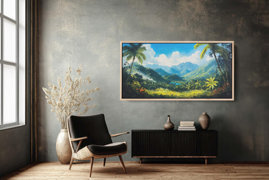 Blue Mountains Jamaica, Jamaica Wall Art, Nature painting