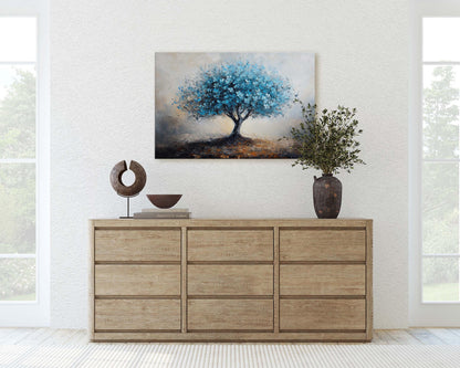 Blue Japanese Blossom, Cherry Blossom, Maple Blossom, Fantasy Art