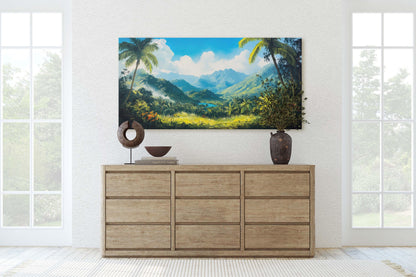 Blue Mountains Jamaica, Jamaica Wall Art, Nature painting