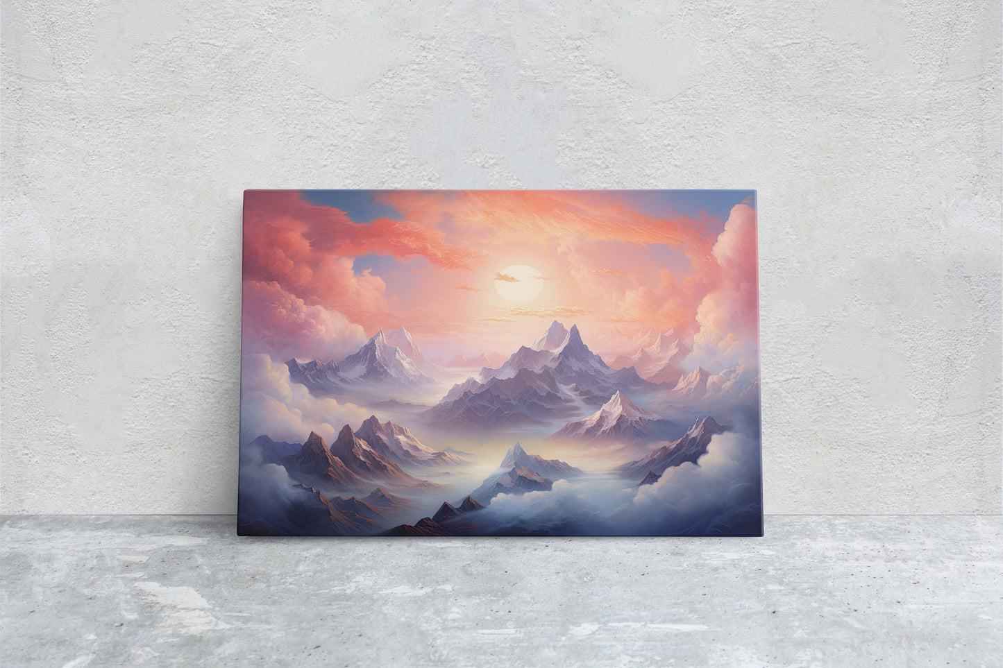 Large Abstract Mountain Painting, Original Scenery Painting, Landscape Room Decor, Living room Wall Decor,  Nature Wall Art,