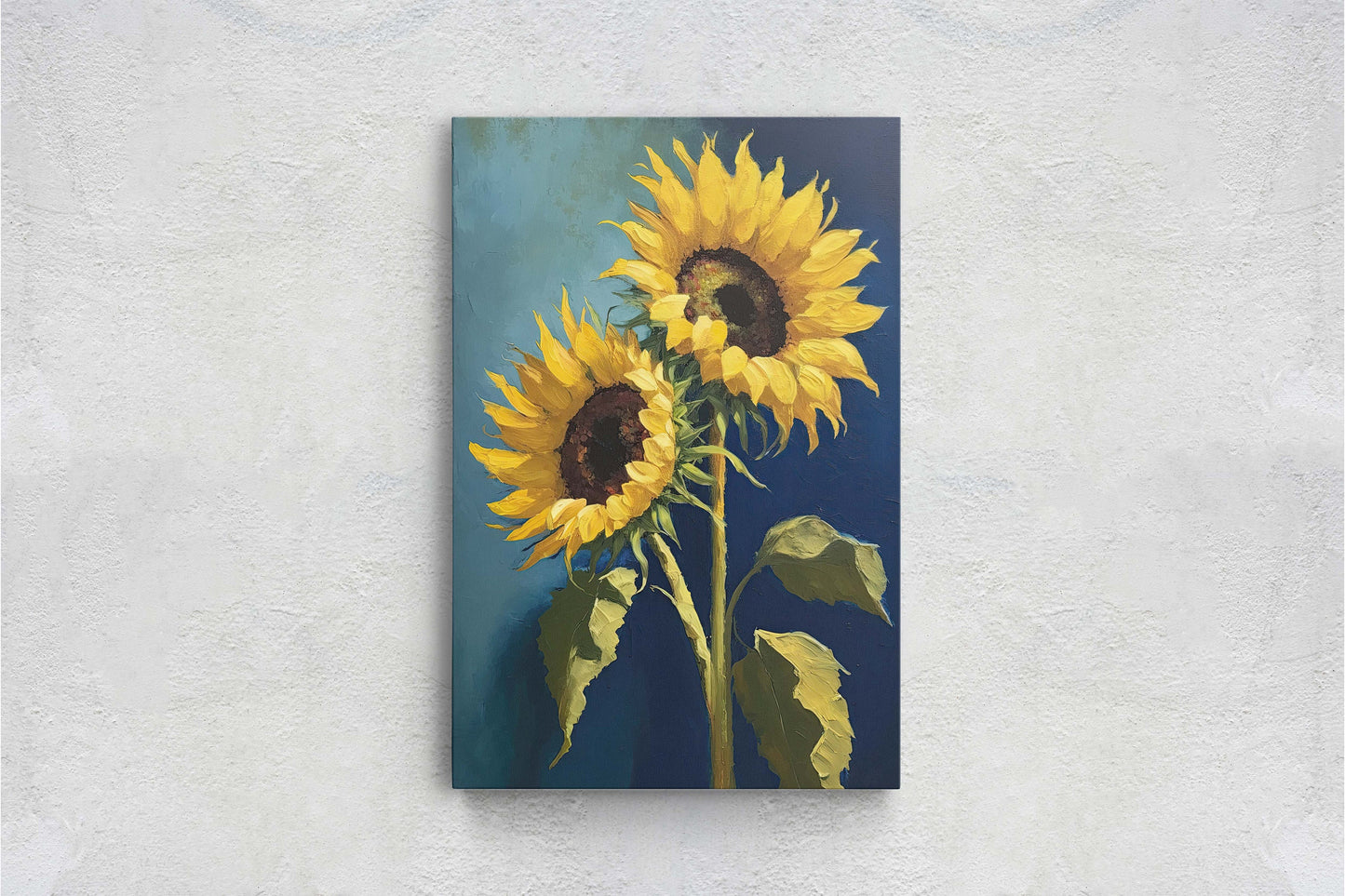 Sunflower Art, Flower Print, Wildflower, Traditional, Still Life, Farmhouse, Barn Decor, Living Room, Large Print, Ready to Hang
