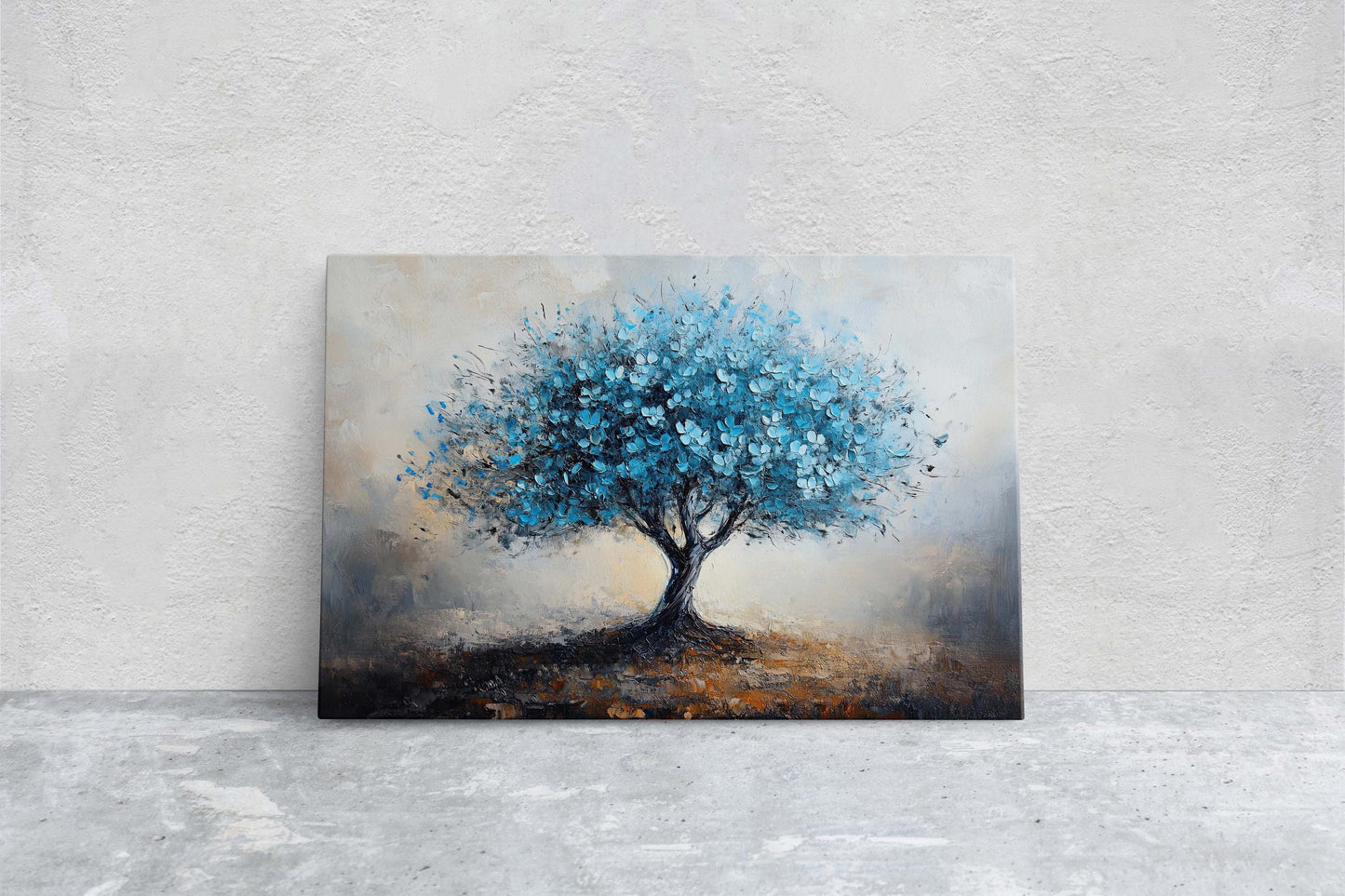 Blue Japanese Blossom, Cherry Blossom, Maple Blossom, Fantasy Art