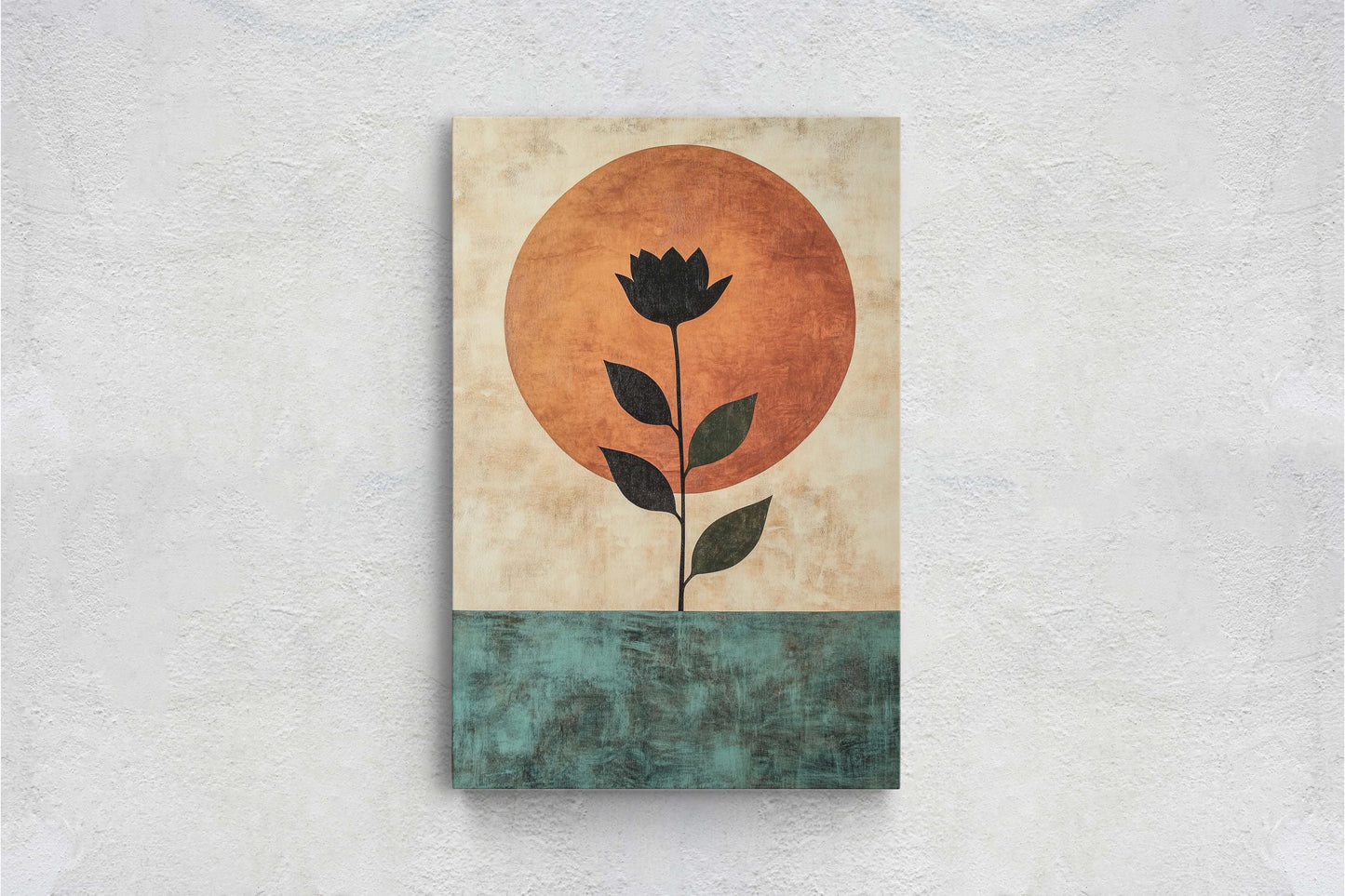 Terracotta Rose, Flower Decor, Earth Tones, Boho Minimalist