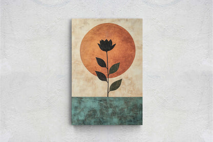 Terracotta Rose, Flower Decor, Earth Tones, Boho Minimalist