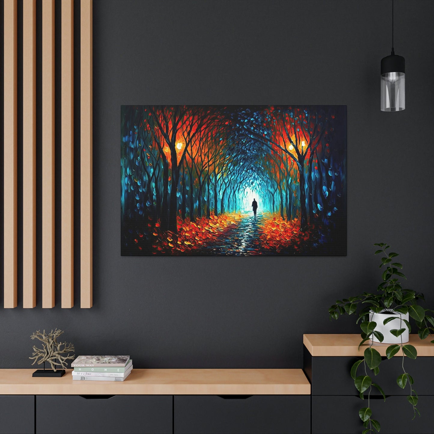 Fall Trees Peaceful Canvas Art Ready To Hang | Fantasy