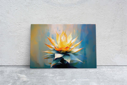 Agave Art, Succulent Canvas, Cactus Painting, Botanical Painting, Large Print, Ready to Hang, Nature Painting, Flower Decor, Gift For Home