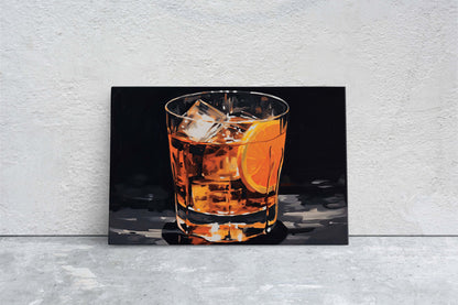 Old Fashioned, Bar Decor, Restaurant art, Kitchen Decor, Dining Room Art, Whiskey, Cocktail Print