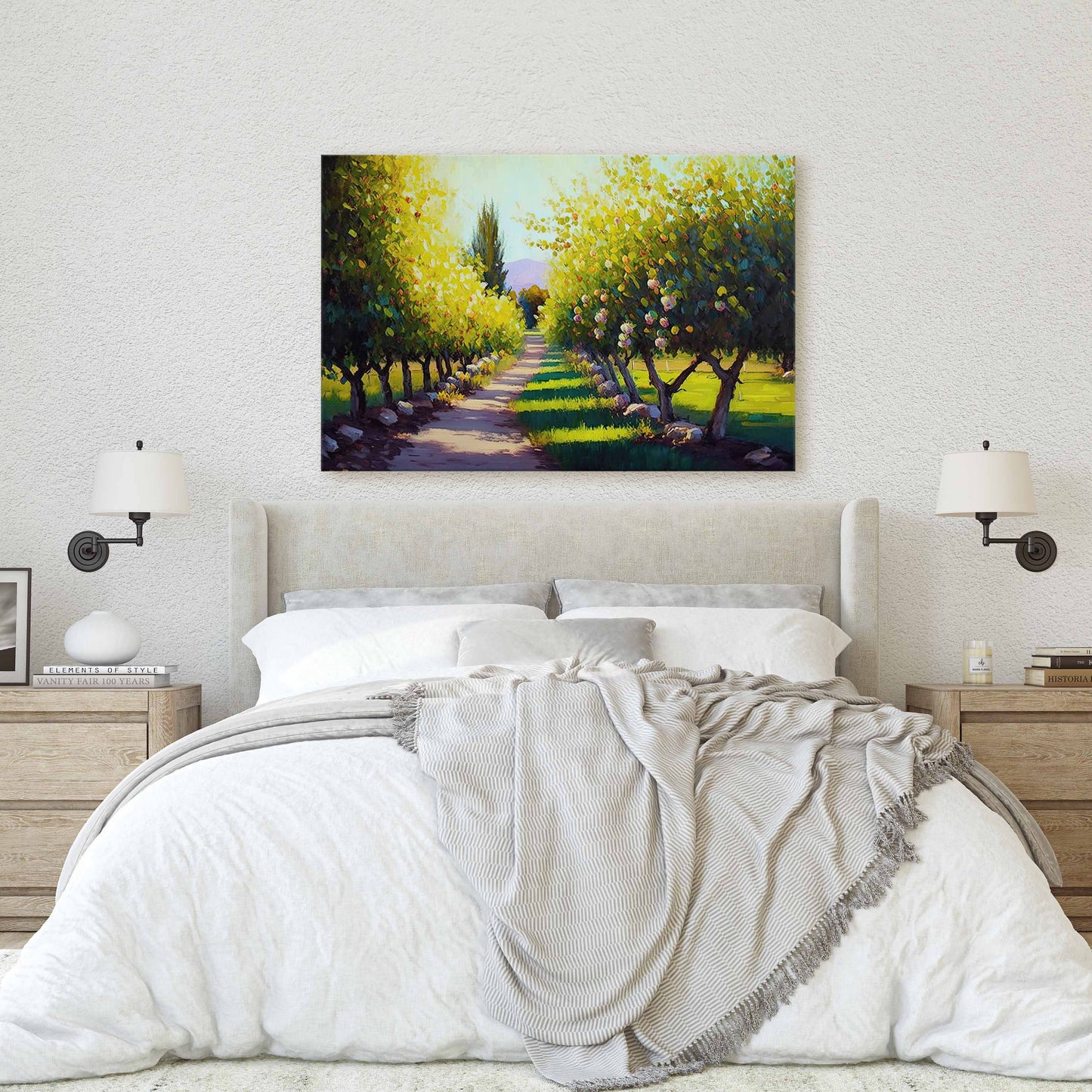 Apple Orchard Canvas Art Ready To Hang Large Print