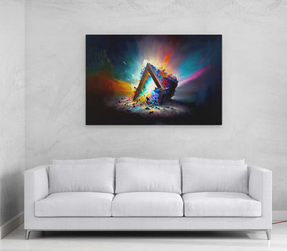 Abstract Prism Canvas Art Ready To Hang