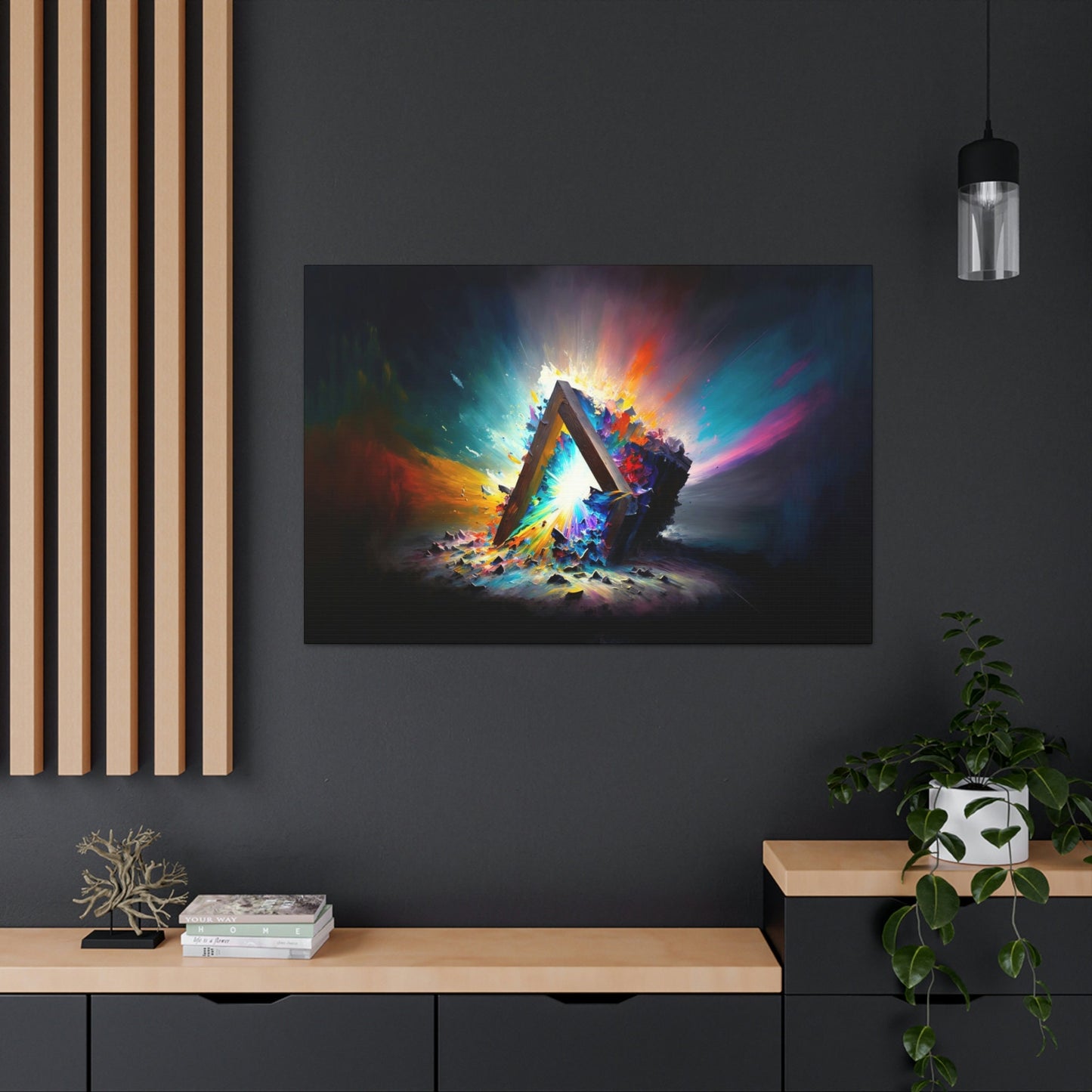 Abstract Prism Canvas Art Ready To Hang