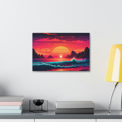 Beach Sunset Canvas Art