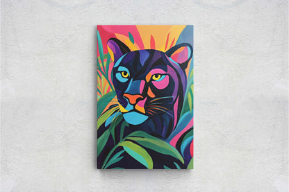 Abstract Panther Art, Modern Panther, Matisse Inspired, Pop Art
