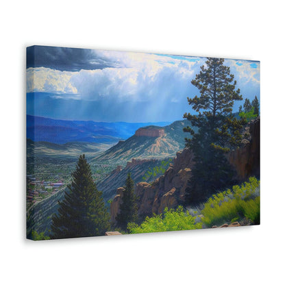 Lookout Mountain Colorado Canvas Art Ready To Hang Large Print, Oil Painting, Landscape