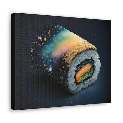Sushi Galaxy Art Stretched Canvas