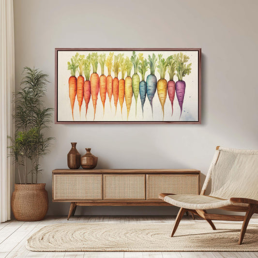 Heirloom Carrots Print, Rainbow Carrot, Farm Decor, Barn print, Food Art, Kitchen Decor, Dining Room