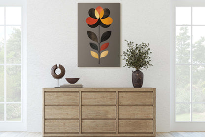 Modern Floral Decor, Contemporary Art, Simple Clean, Abstract Art