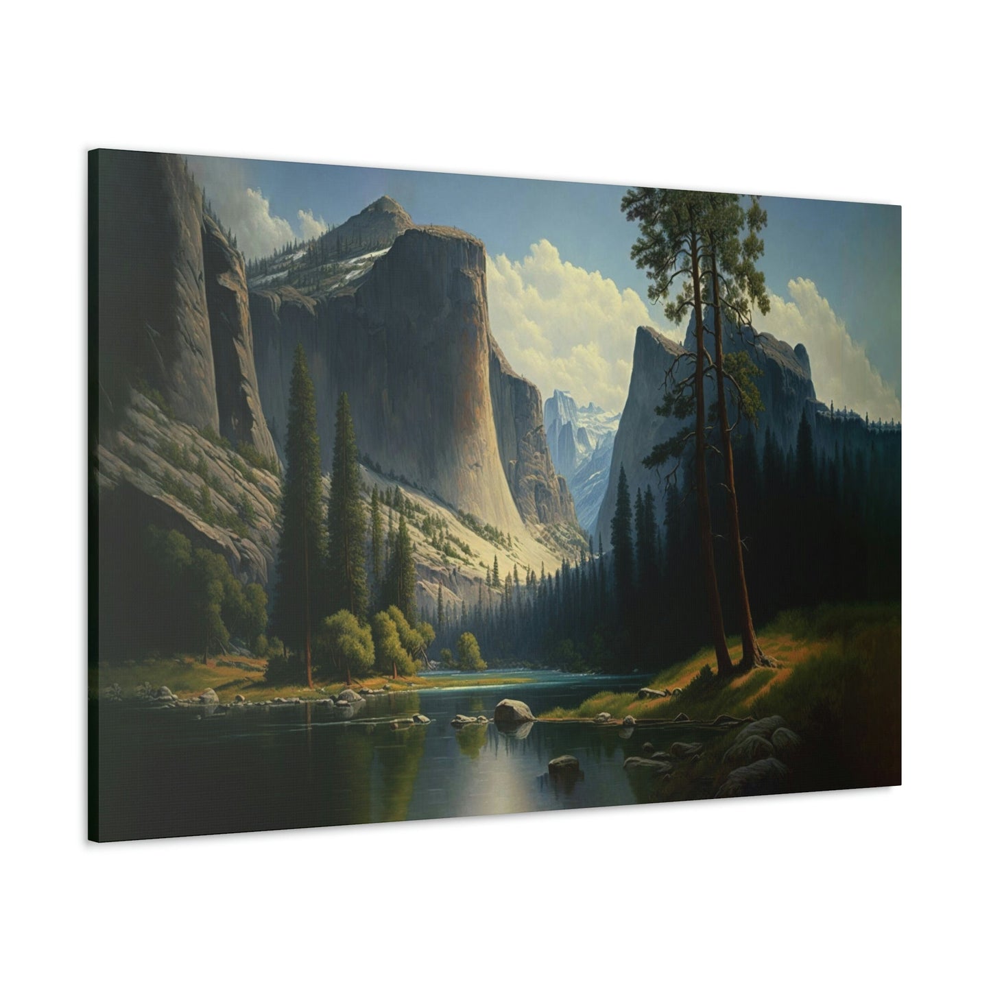 Yosemite National Park Canvas Art Ready To Hang Large Print, Oil Painting