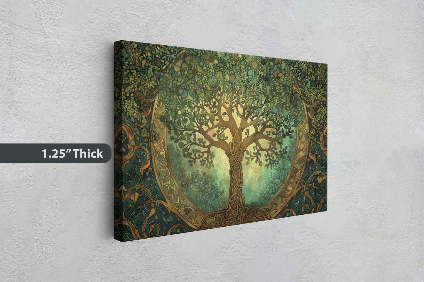 Tree of Life, Celtic Art, Yggdrasil Painting, Norse Mythology, Symbolic Artwork, Nature Decor, Abstract Nature, Large Print