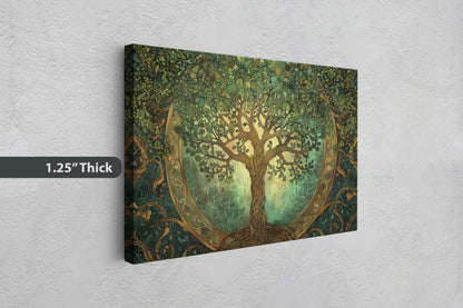 Tree of Life, Celtic Art, Yggdrasil Painting, Norse Mythology, Symbolic Artwork, Nature Decor, Abstract Nature, Large Print