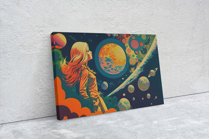 Boho 1970 Psychedelic Canvas Art Ready To Hang Large Print