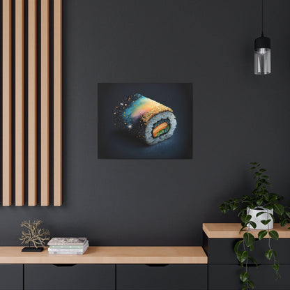 Sushi Galaxy Art Stretched Canvas