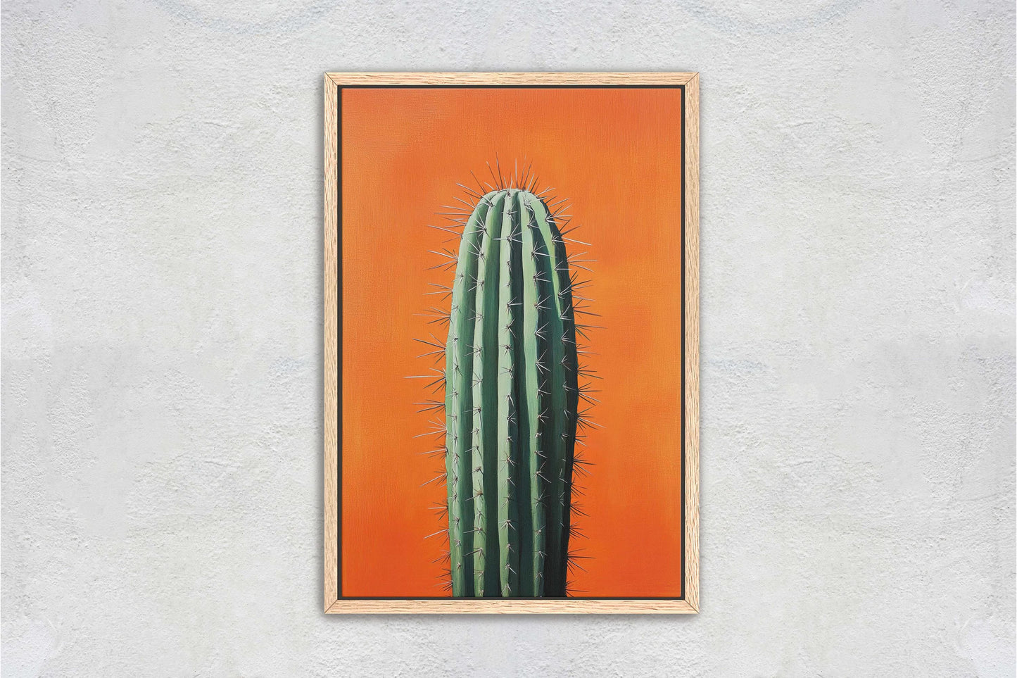 Cactus Art, Lone Cactus, Desert Decor, Southwest Art