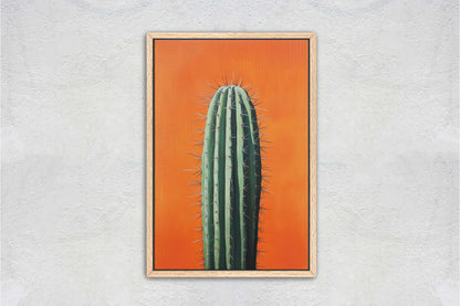 Cactus Art, Lone Cactus, Desert Decor, Southwest Art