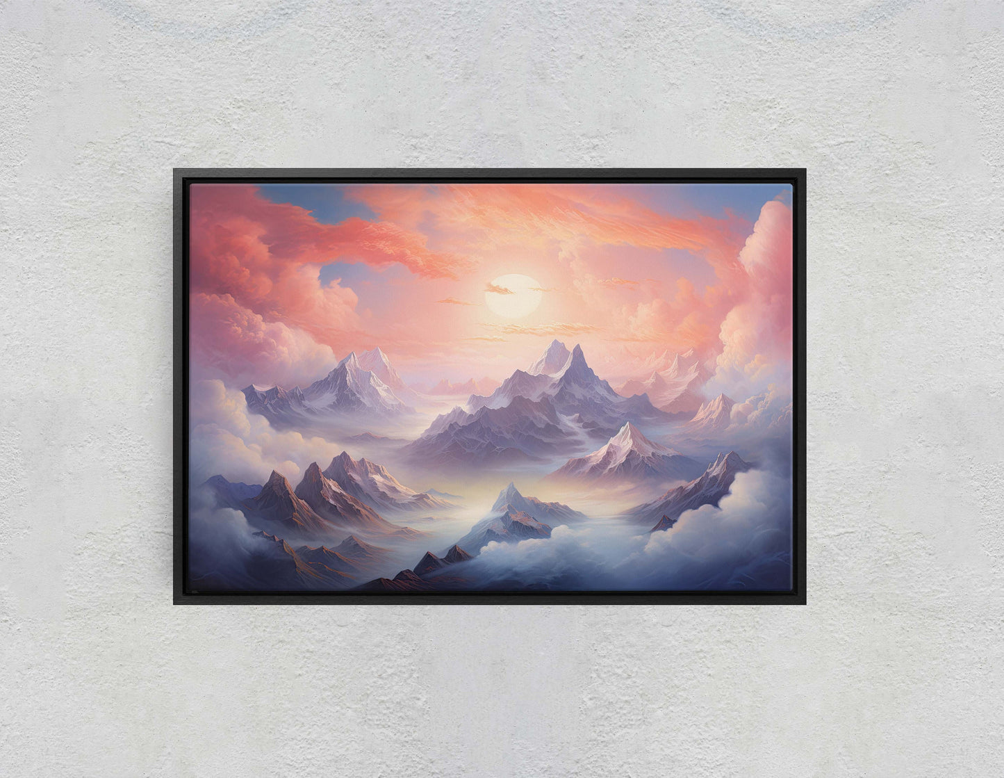 Large Abstract Mountain Painting, Original Scenery Painting, Landscape Room Decor, Living room Wall Decor,  Nature Wall Art,