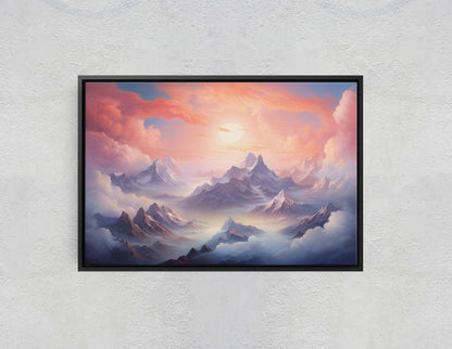 Large Abstract Mountain Painting, Original Scenery Painting, Landscape Room Decor, Living room Wall Decor,  Nature Wall Art,