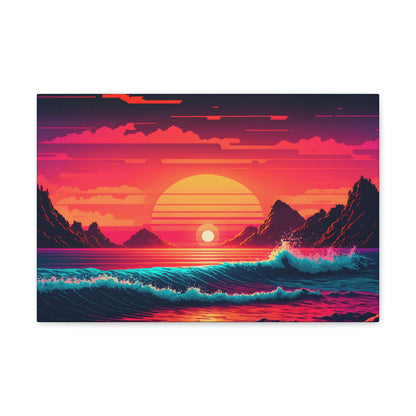 Beach Sunset Canvas Art