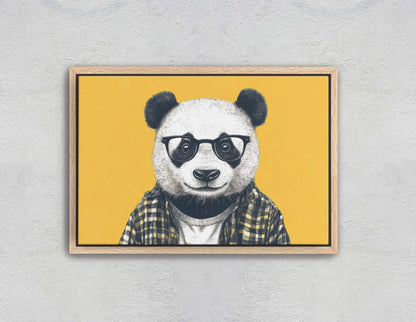 Hipster Panda, Pop Art, Modern Decor, Street Art, Animal Art, Unique Art, Kids Room, Boys Room, Girls Room