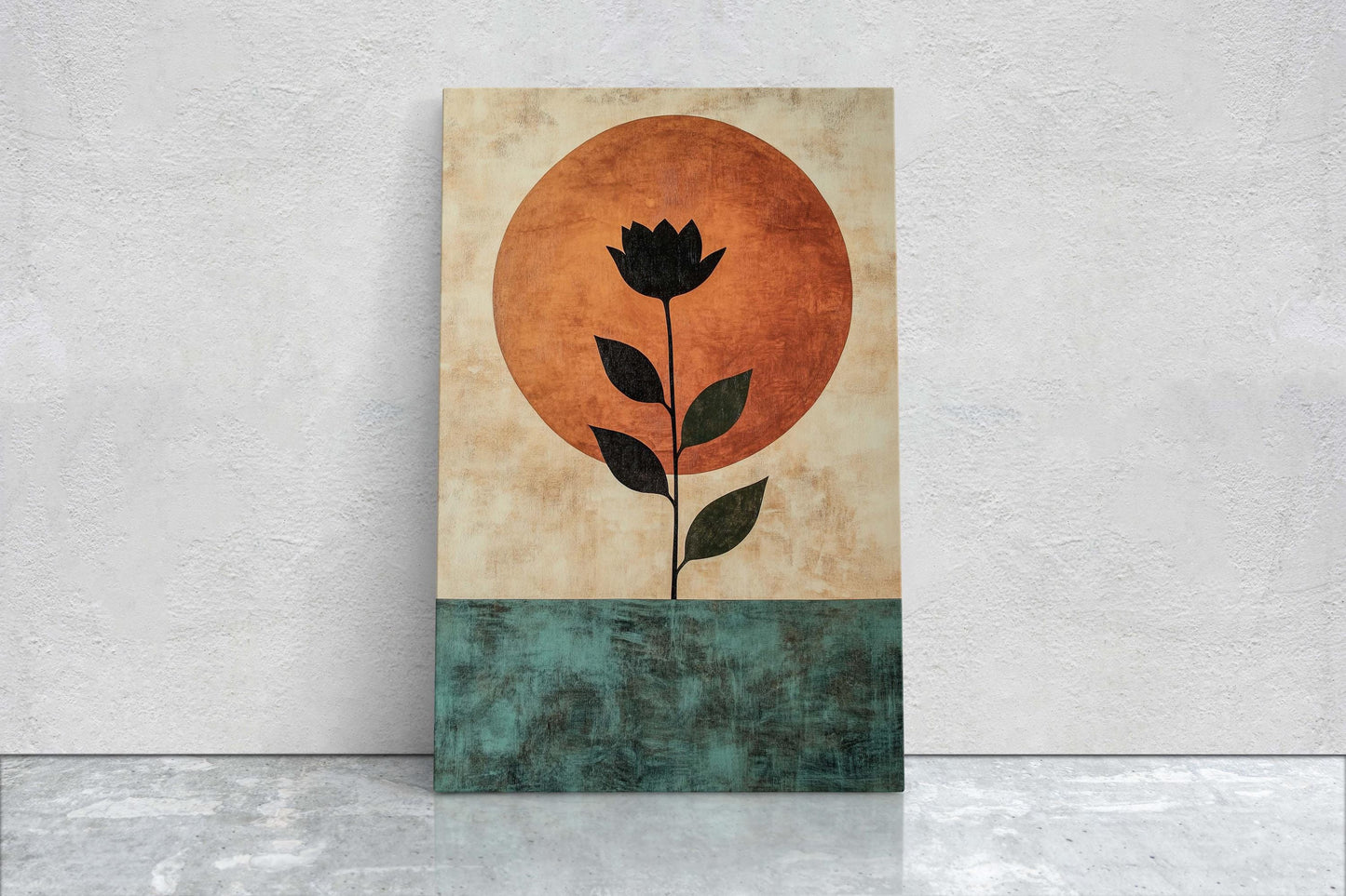 Terracotta Rose, Flower Decor, Earth Tones, Boho Minimalist