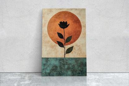 Terracotta Rose, Flower Decor, Earth Tones, Boho Minimalist