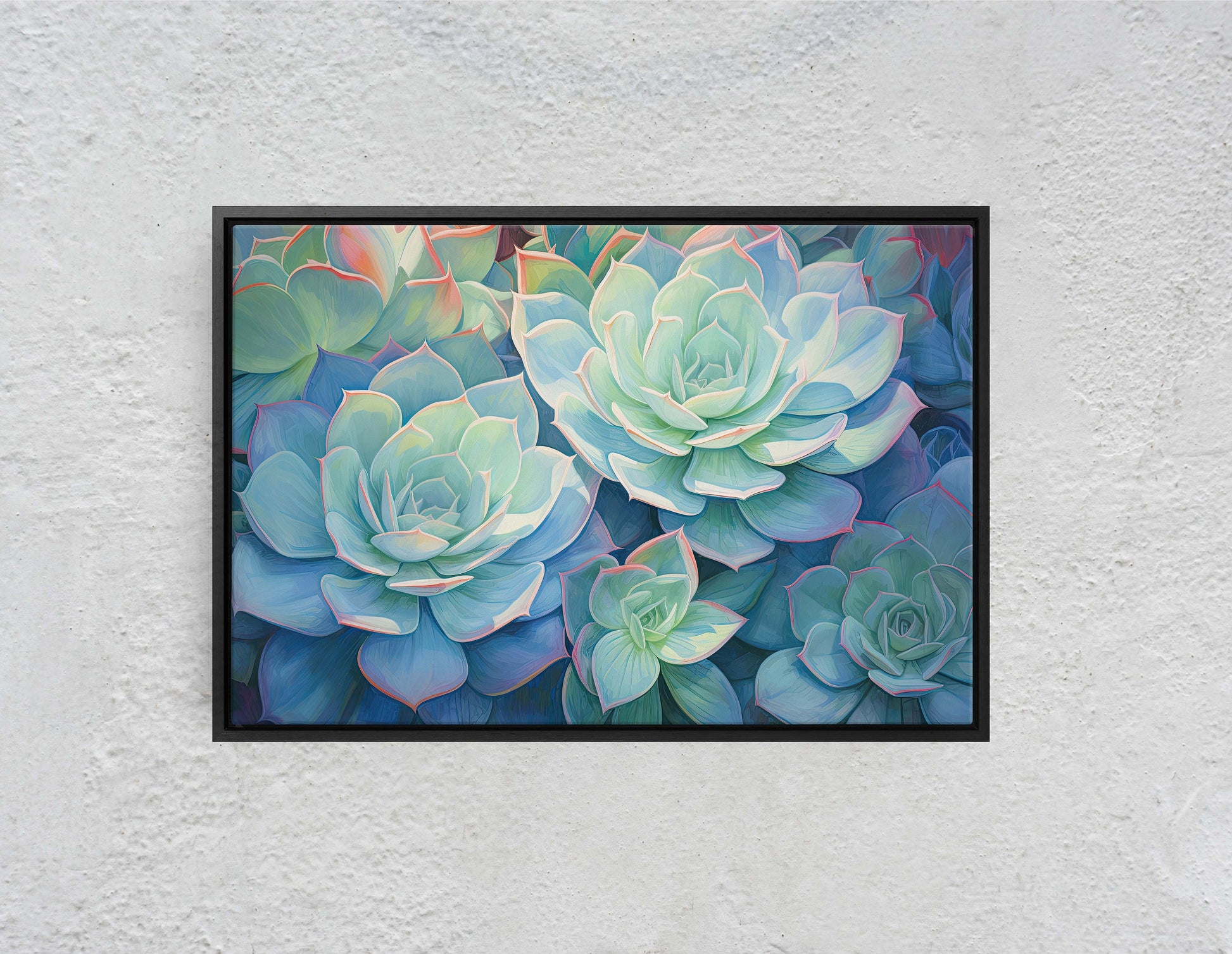 cactus and succulent painting Succulent Painting, Agave Art, Cactus Decor, Gift for home, Vibrant De –  SummitCanvas
