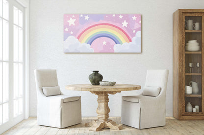 Rainbow Clouds, Kids Room, Nursery Art, Girls Room