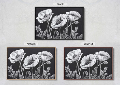 Black White Poppies, Poppy Flowers, Poppies Painting