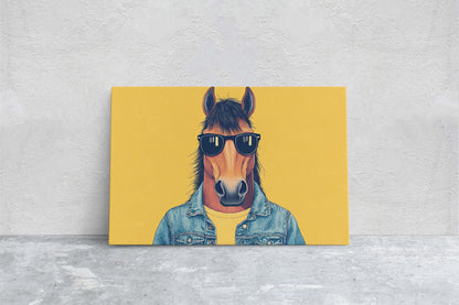 Hipster Horse Print, Street Art, Graffiti Print, Pop Art, Modern Decor