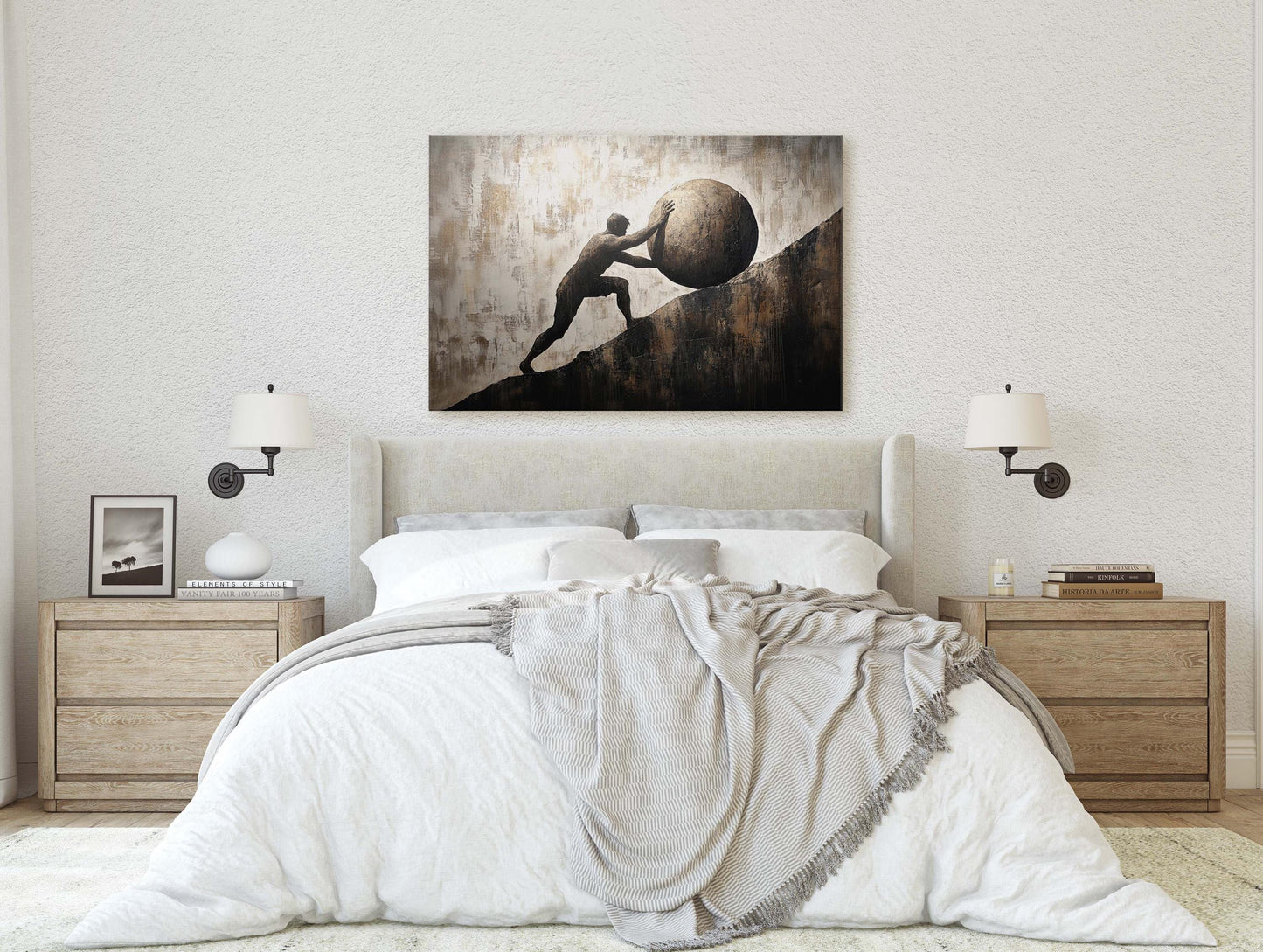 Sisyphus Art, Mythology Painting