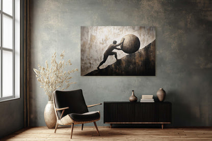 Sisyphus Art, Mythology Painting