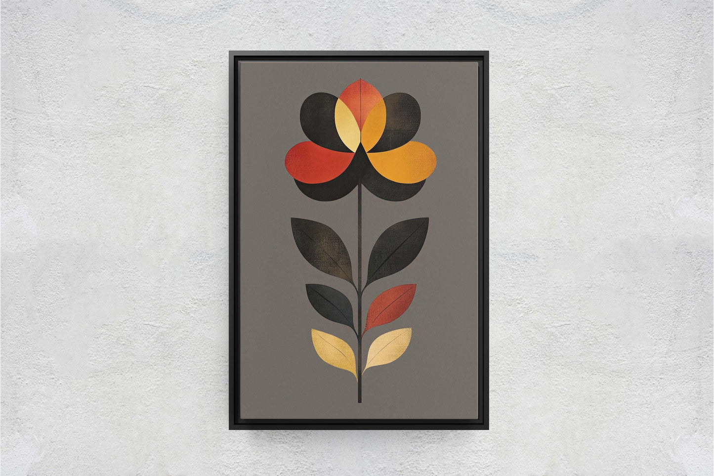 Modern Floral Decor, Contemporary Art, Simple Clean, Abstract Art