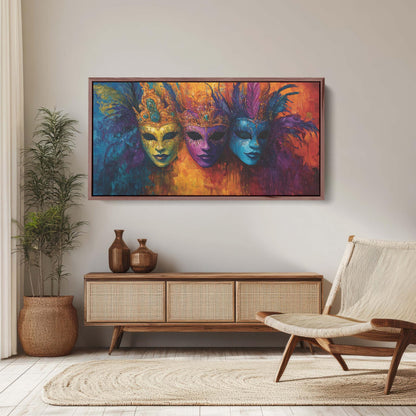 Mardi Gras Mask, Masquerade Print, Maximalist Decor, New Orleans, Carnival Art