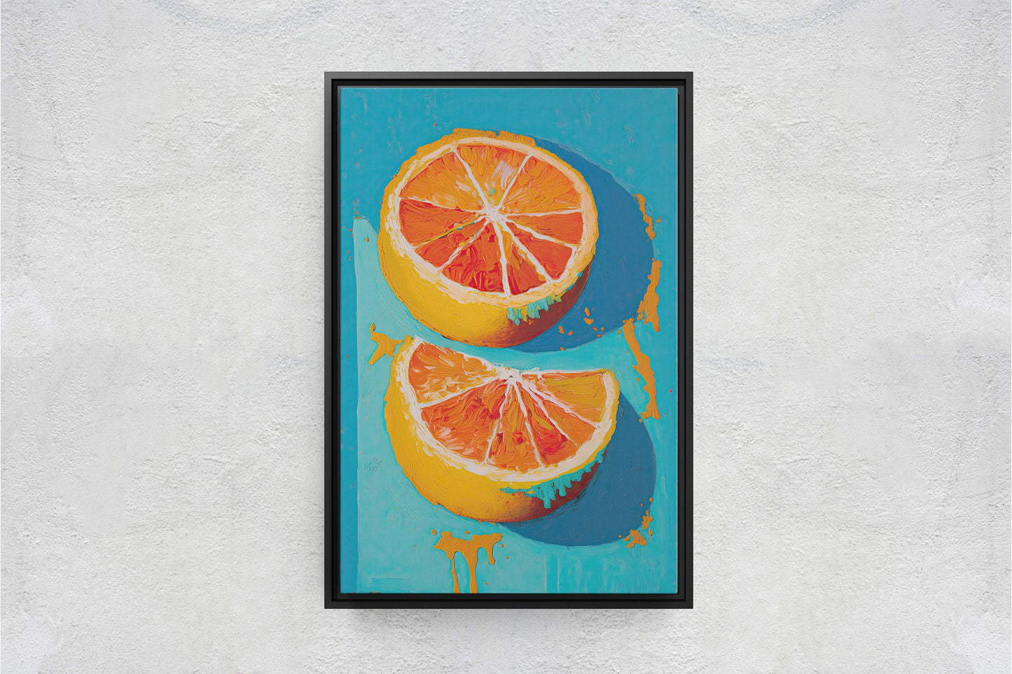 Oranges Painting, Still Life, Contemporary Art, Abstract Art, Dining Room Art, Kitchen Decor, Food Print, Large Print, Ready To Hang