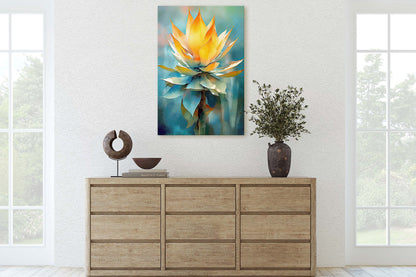 Agave Art, Succulent Canvas, Cactus Painting, Botanical Painting, Large Print, Ready to Hang, Nature Painting, Flower Decor, Gift For Home