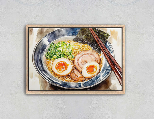 Ramen Print, Japan Art, Food Print, Kitchen Art
