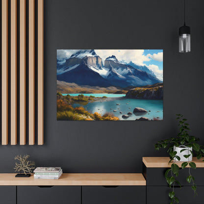 Mountain Range Landscape Canvas Art