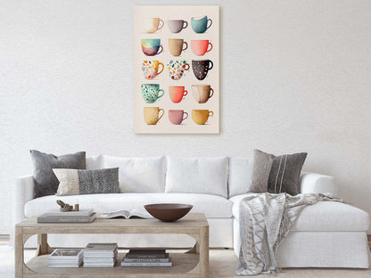Mug Art, Coffee Mugs, Tea Cups, Kitchen Decor, Cafe Art, Barista Decor, Coffee House, Dining Room, Latte, Espresso, Large Print