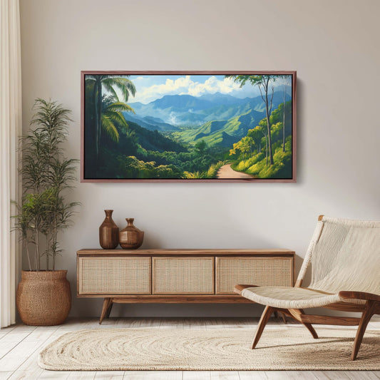 Blue Mountains Jamaica, Jamaica Wall Art, Nature painting